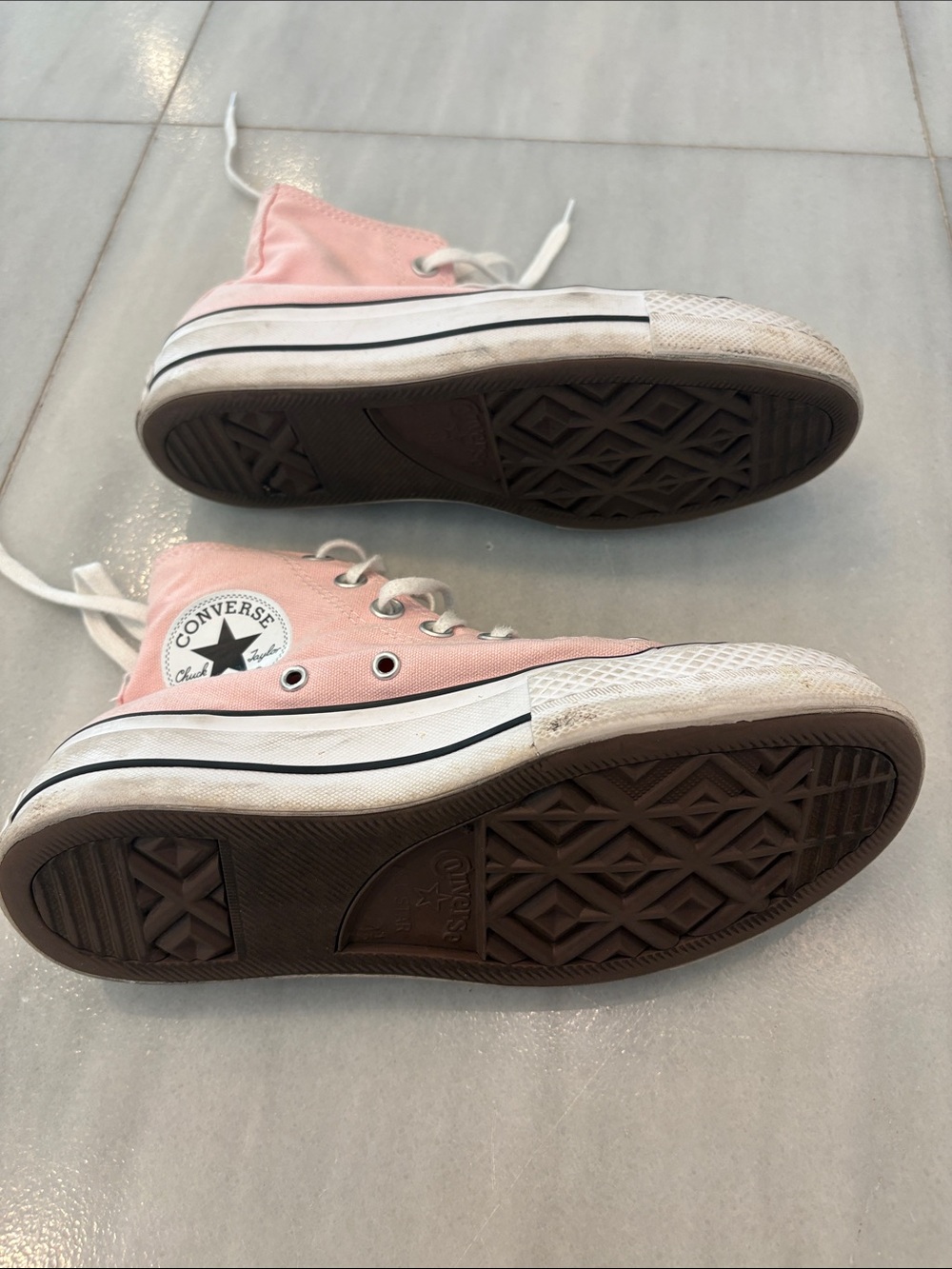 Converse Pink High-Top Canvas Sneakers - Picture 2 of 2